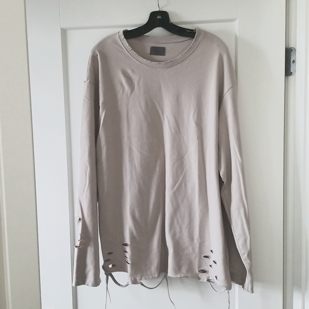 Underwater Khaki Grey Dress Size M